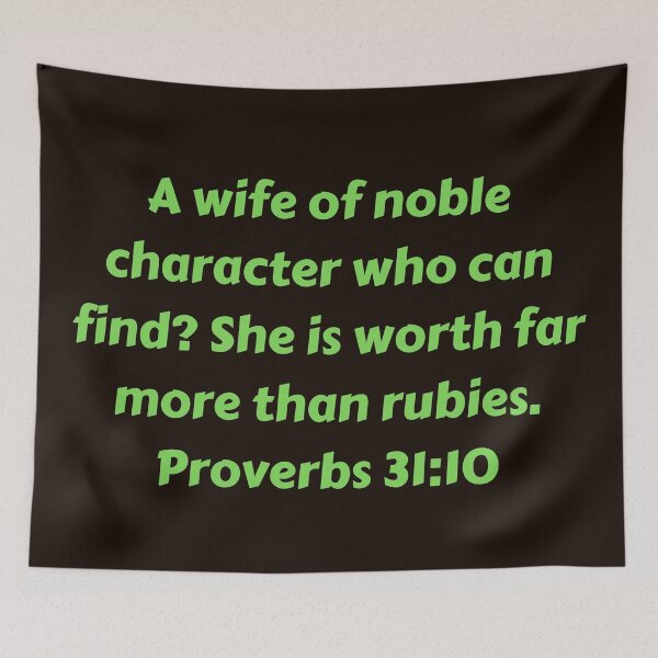Item preview, Bible Verse Proverbs 31:10 designed and sold by Prayingwarrior.