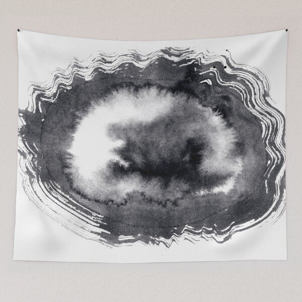 Item preview, ink explorations (095) - abstract black india ink painting designed and sold by expl-rations.