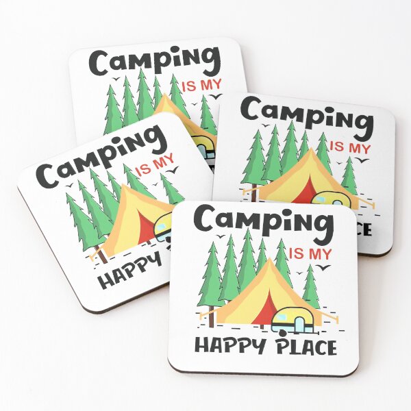 Item preview, Camping is my happy place designed and sold by pnkpopcorn.