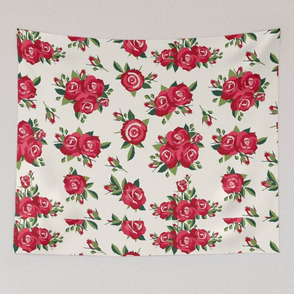 Item preview, Pattern Art Red Flowers designed and sold by sasa-creations.