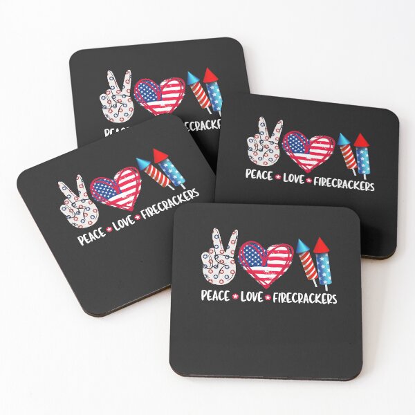 Item preview, Peace Love Firecrackers designed and sold by WaveOcean123.