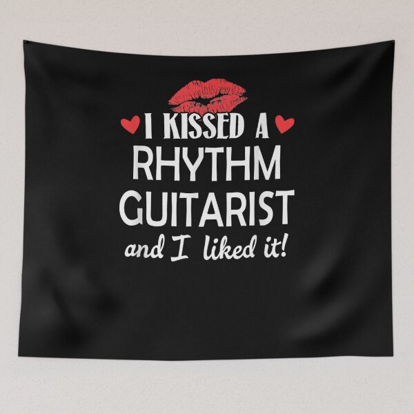 Item preview, I Kissed A Rhythm Guitarist Design Married Dating Anniversa  designed and sold by jerrie9.