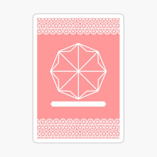 Vista previa del artículo con la obra «Símbolo de la cresta rosa minimalista de la estrella japonesa», diseñado y vendido por dwihira.