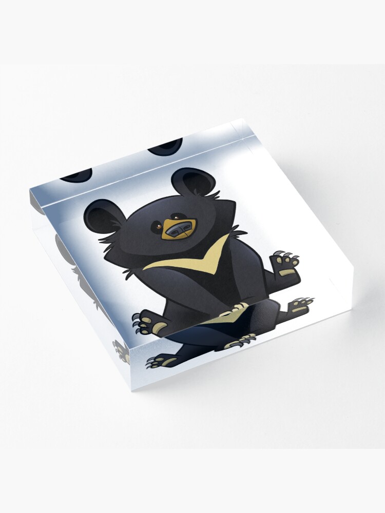 Alternate view of Moon Bear Acrylic Block