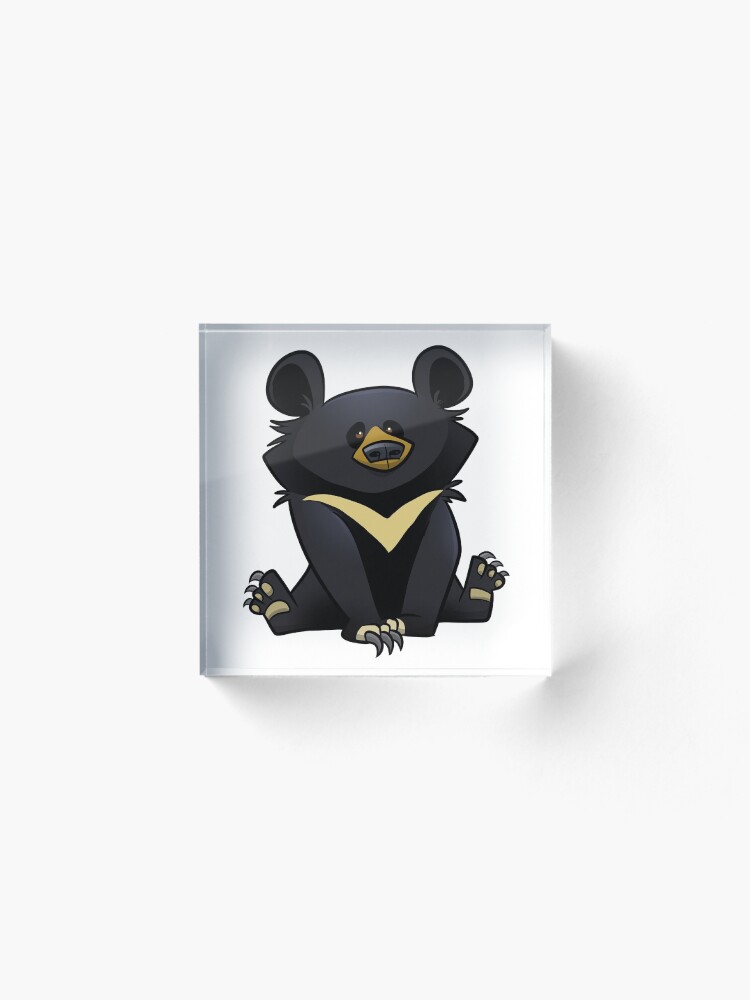 Alternate view of Moon Bear Acrylic Block