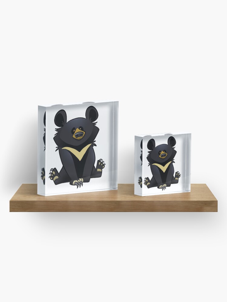 Alternate view of Moon Bear Acrylic Block