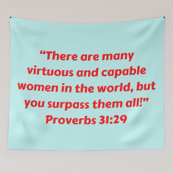Item preview, Bible Verse Proverbs 31:29 designed and sold by Prayingwarrior.