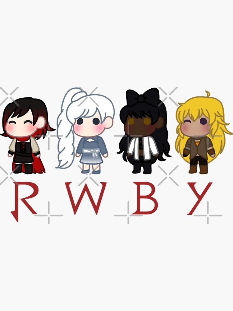 "Ruby Weiss Blake Yang girls chibi cute" Sticker for Sale by ...