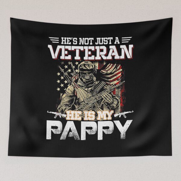 Item preview, Mens He's Not Just A Veteran He Is My Pappy American Flag  designed and sold by laurader.