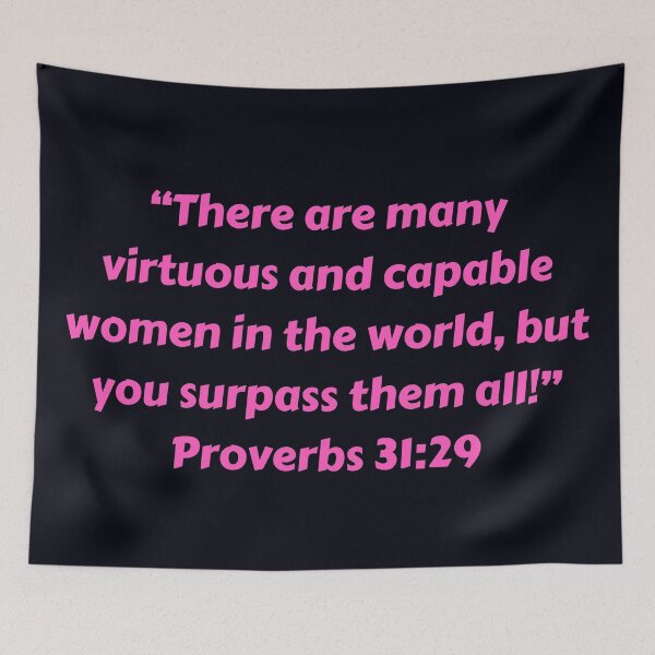 Item preview, Bible Verse Proverbs 31:29 designed and sold by Prayingwarrior.