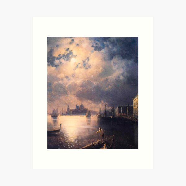 Item preview, Byron in Venice, by Ivan Aivazovsky designed and sold by VintageArtDesg.