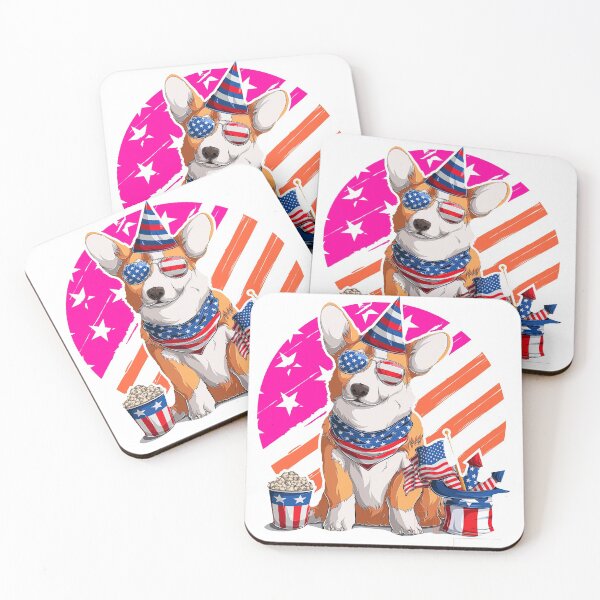 Item preview, Cute Welsh corgi dog for Woman, Fourth of July With Dog, Corgi, 4th of july designed and sold by graphic-genie.