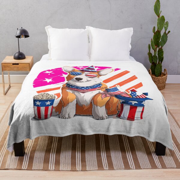 Item preview, Cute Welsh corgi dog for Woman, Fourth of July With Dog, Corgi, 4th of july designed and sold by graphic-genie.