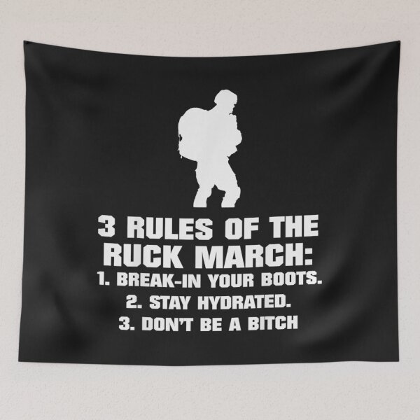 Item preview, 3 Rules Of The Ruck March Break In Your Boots Stay Hydrated designed and sold by coraclr.