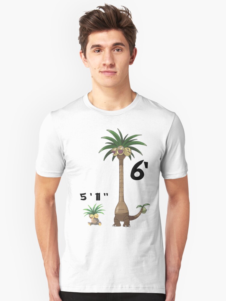 Exeggutor 511 6 5 Feet 11 Inches 6 Feet Meme T Shirt By Flavortown007