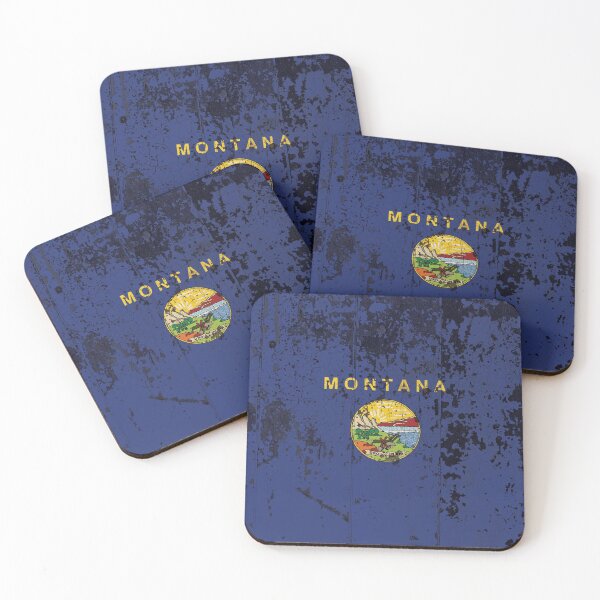 Item preview, Montana Flag Rustic  designed and sold by TRowanDesign.