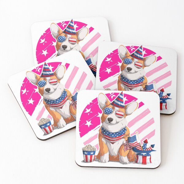 Item preview, Cute Welsh corgi dog for Woman, Fourth of July With Dog, Corgi, 4th of july designed and sold by graphic-genie.