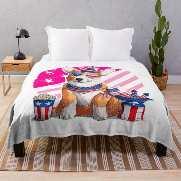 Item preview, Cute Welsh corgi dog for Woman, Fourth of July With Dog, Corgi, 4th of july designed and sold by graphic-genie.