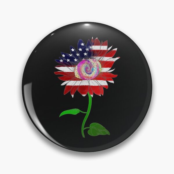 Item preview, American Flag Sunflower 4th July Independence designed and sold by coraclr.