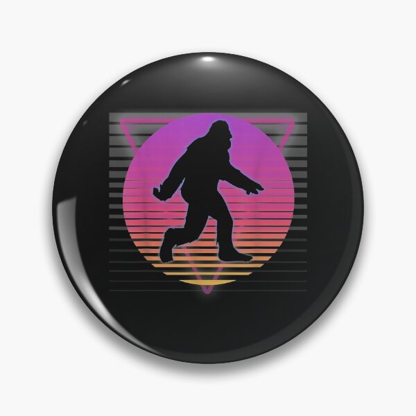 Item preview, Bigfoot Sasquatch Retro Vaporwave 80s 90s Style Sunset designed and sold by coraclr.