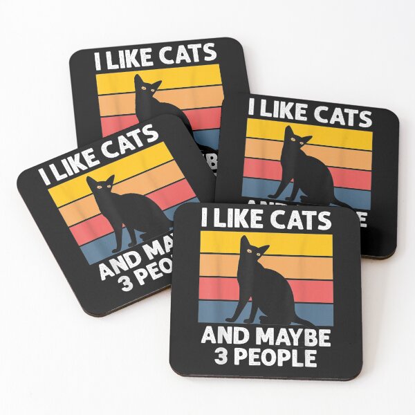 Item preview, I Like Cats And Maybe 3 People Cat Funny Cat  designed and sold by laurader.