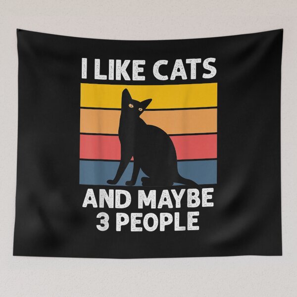 Item preview, I Like Cats And Maybe 3 People Cat Funny Cat  designed and sold by laurader.