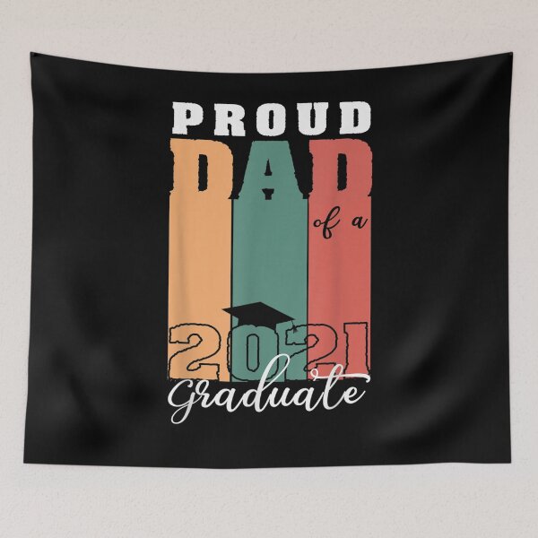 Item preview, Vintage Proud Dad Of A Class Of 2021 Graduate Senior  designed and sold by jerrie9.