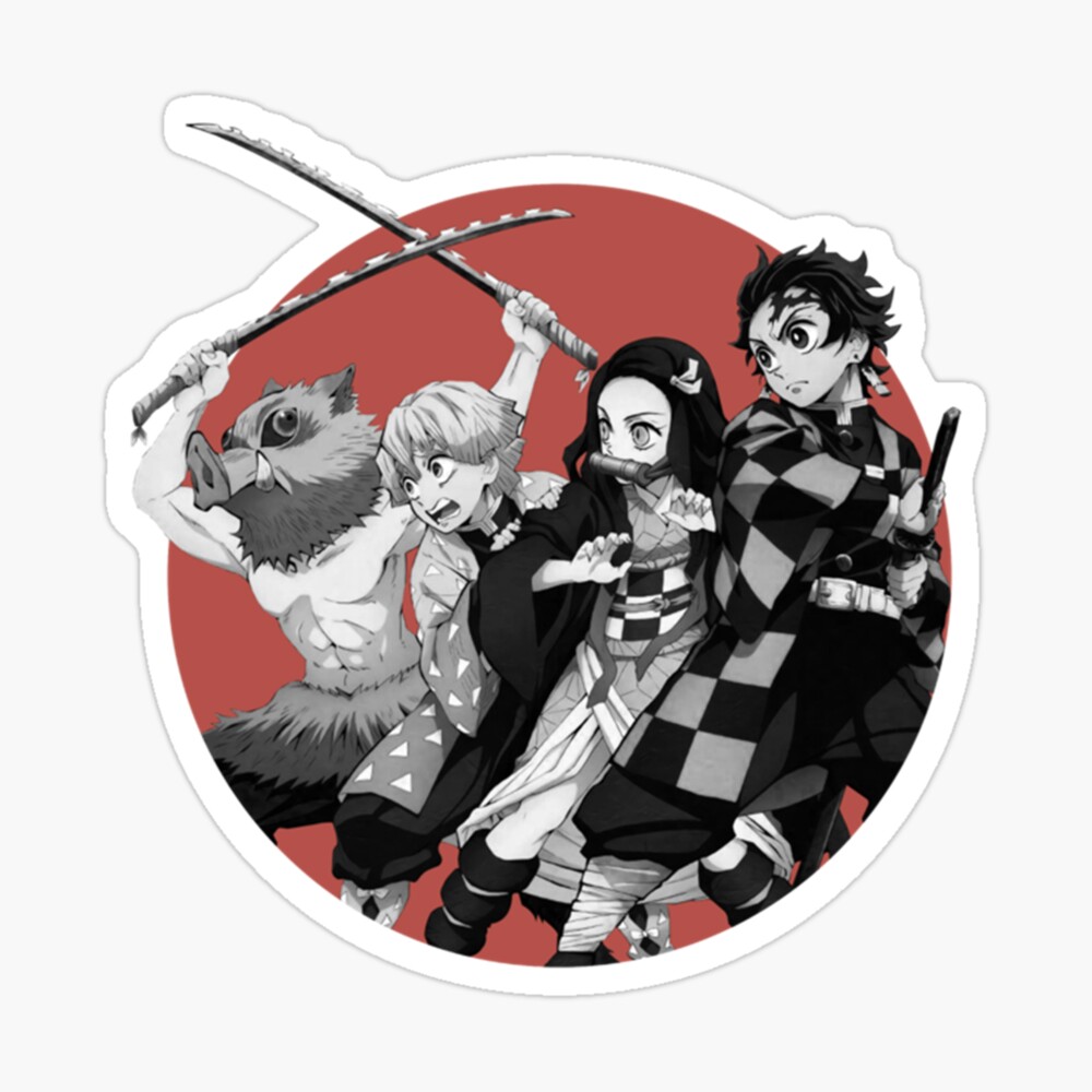 graphic love anime demon slayer main characters photographic print for sale by josephannie8 redbubble