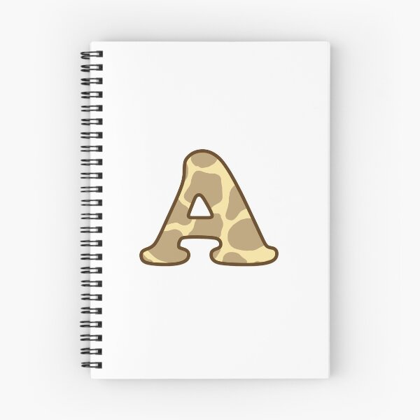 Item preview, Giraffe Print Letter A designed and sold by fashioncancer.