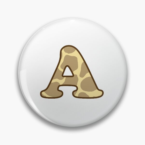 Item preview, Giraffe Print Letter A designed and sold by fashioncancer.