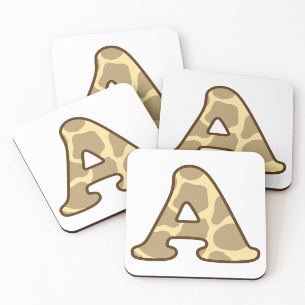 Item preview, Giraffe Print Letter A designed and sold by fashioncancer.