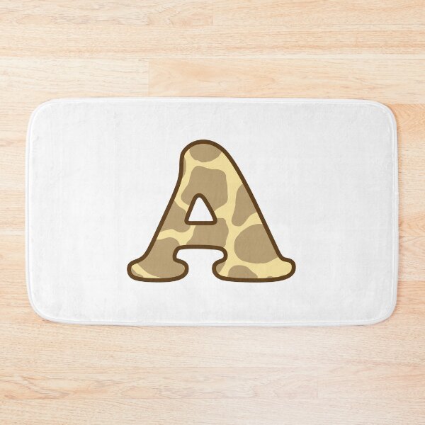 Item preview, Giraffe Print Letter A designed and sold by fashioncancer.