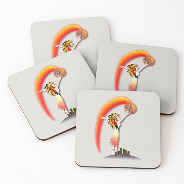 Item preview, Fierce and Fiery Goddess Saves the City - Global Warming no thanks designed and sold by MondaysChild.