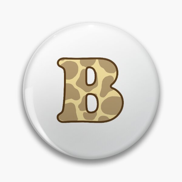 Item preview, Giraffe Print Letter B designed and sold by fashioncancer.