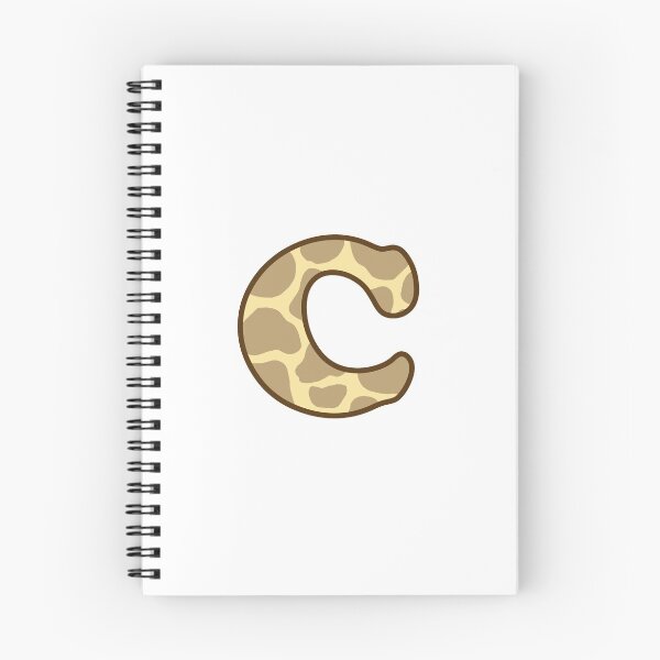 Item preview, Giraffe Print Letter C designed and sold by fashioncancer.