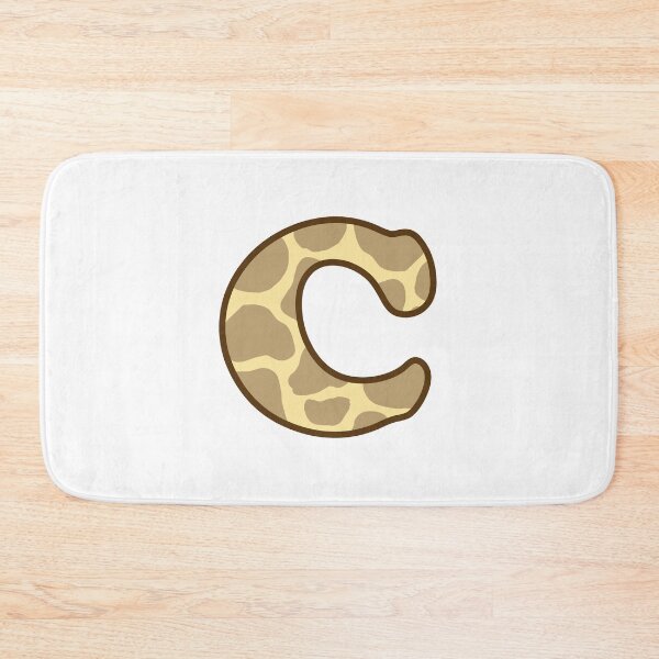 Item preview, Giraffe Print Letter C designed and sold by fashioncancer.