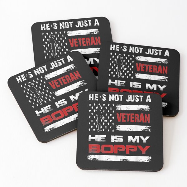 Item preview, Mens He's Not Just A Veteran He Is My Boppy American Flag designed and sold by jerrie9.