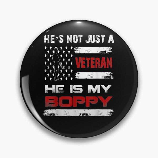 Item preview, Mens He's Not Just A Veteran He Is My Boppy American Flag designed and sold by jerrie9.