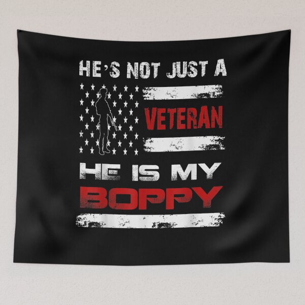 Item preview, Mens He's Not Just A Veteran He Is My Boppy American Flag  designed and sold by jerrie9.