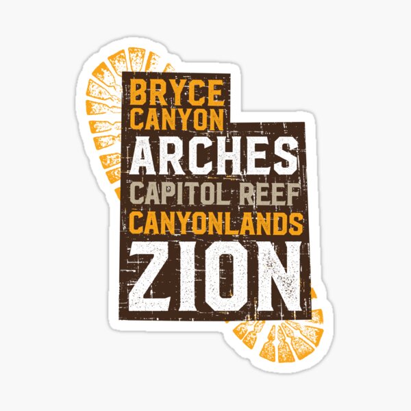 Item preview, Utah Big 5 National Parks designed and sold by mazziottidesign.