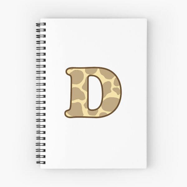 Item preview, Giraffe Print Letter D designed and sold by fashioncancer.