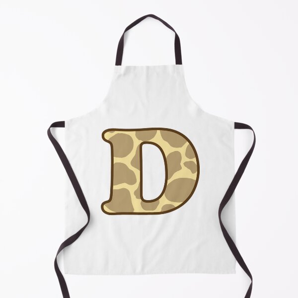 Item preview, Giraffe Print Letter D designed and sold by fashioncancer.