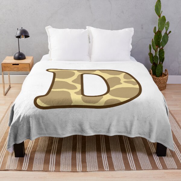 Item preview, Giraffe Print Letter D designed and sold by fashioncancer.