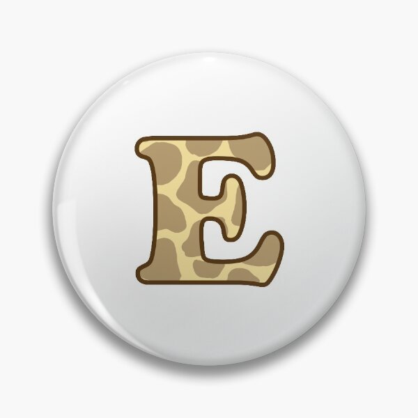 Item preview, Giraffe Print Letter E designed and sold by fashioncancer.