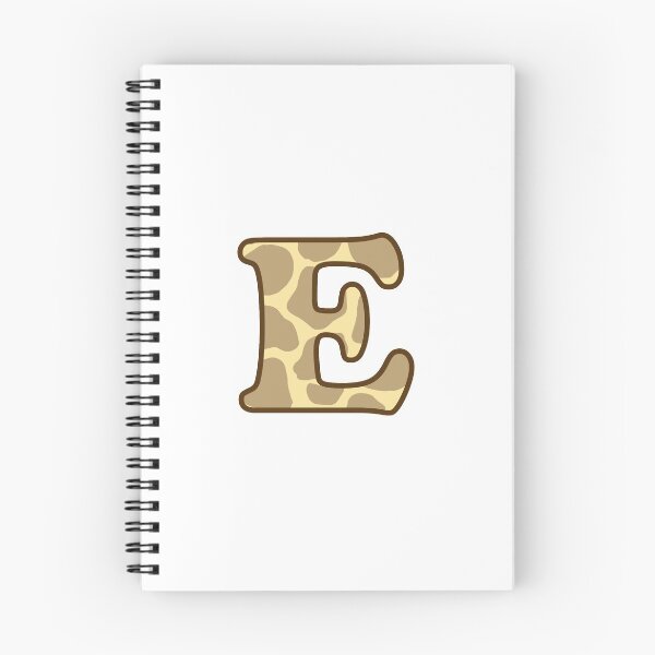 Item preview, Giraffe Print Letter E designed and sold by fashioncancer.