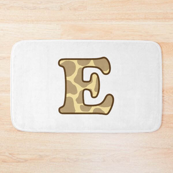 Item preview, Giraffe Print Letter E designed and sold by fashioncancer.