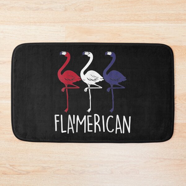 Item preview, Flamerican Flamingo US American Flag 4th July designed and sold by coraclr.