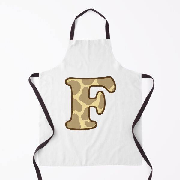 Item preview, Giraffe Print Letter F designed and sold by fashioncancer.