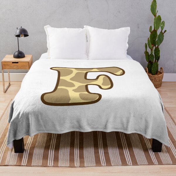 Item preview, Giraffe Print Letter F designed and sold by fashioncancer.