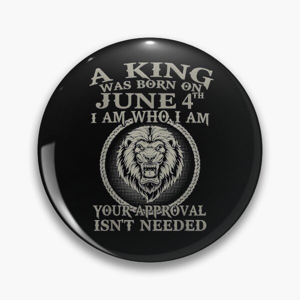 Item preview, A King Was Born On June 4th I Am Who I Am  designed and sold by jerrie9.